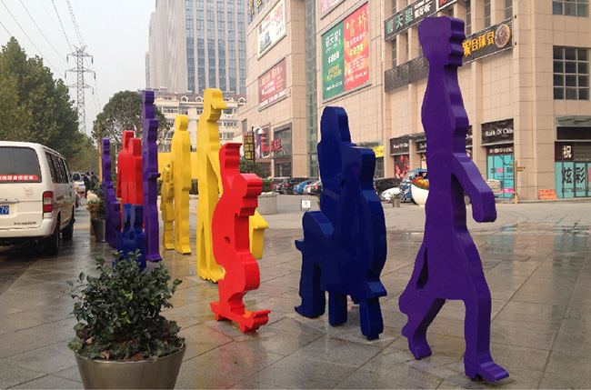 城市商場(chǎng)公共區(qū)域立牌小品